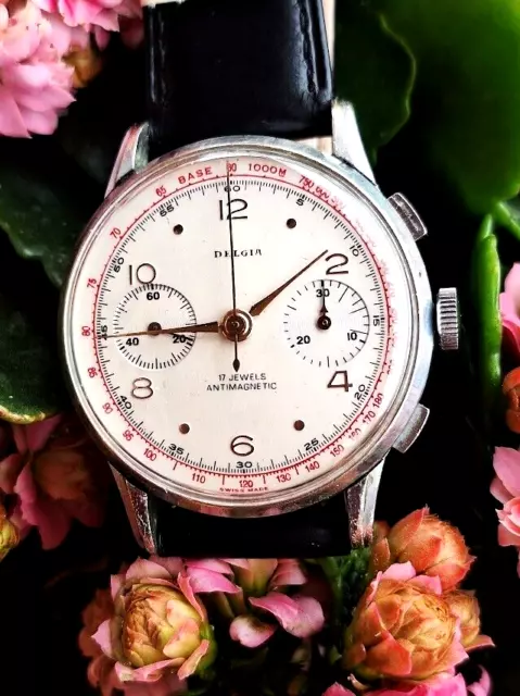 Cronografo vintage Delgia cal. valjoux 22 - Jumbo