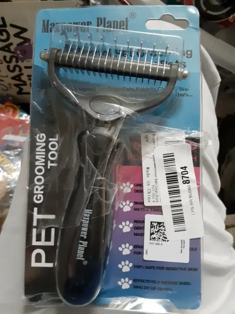 Maxpower Planet Pet Grooming Brush - Double Sided Grooming Tool. (New)