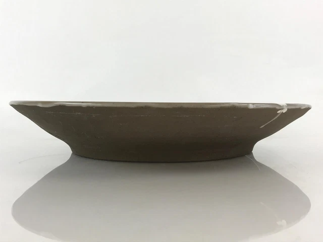 Japanese Ceramic Ozara Large Plate Vtg Serving Display White Grey Glaze PY461 3
