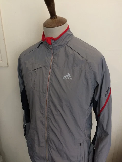 Vintage Adidas Clima365 Tracksuit Top Size Medium Grey