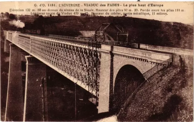 CPA G. d'O. - L'Auvergne - Viaduc des FADES - Le plus haut d'Europe (244673)