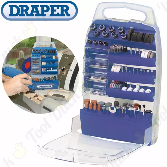 ROTARY TOOL ACCESSORY KIT 200Pc Dremel Type Multi Tool Power Drill Bit Set Hobby