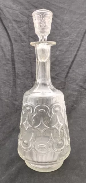 Bouteille En Verre Pressé Moulé 19e Par LeGras