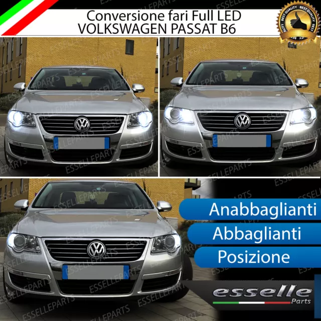 Kit Fari Full Led Vw Passat B6 Anabbaglianti Abbaglianti Posizione Led Canbus