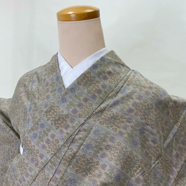 Japanese Kimono / Oshima Tsumugi / Silk / Casual Wear / Haori / G-138