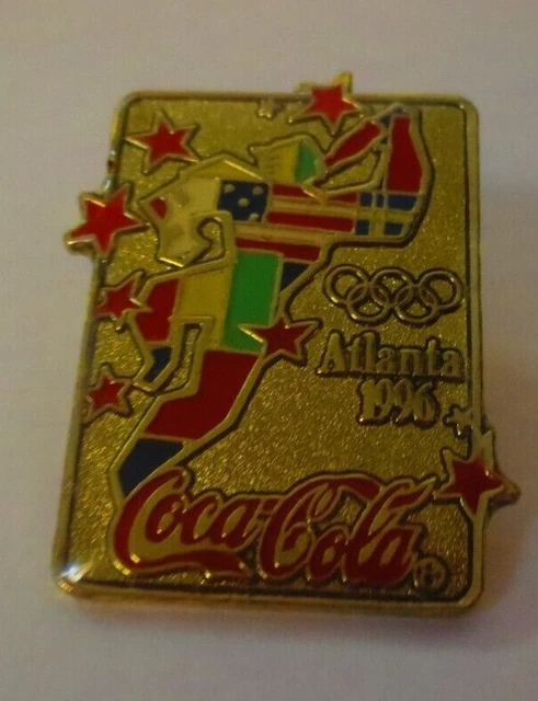 Lot de 4 pin's revers vintage sponsor Texaco Atlanta 1996