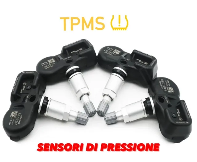 4 Sensori Pressione Pneumatici Per Ford Focus Da 2014 Gia Programmati