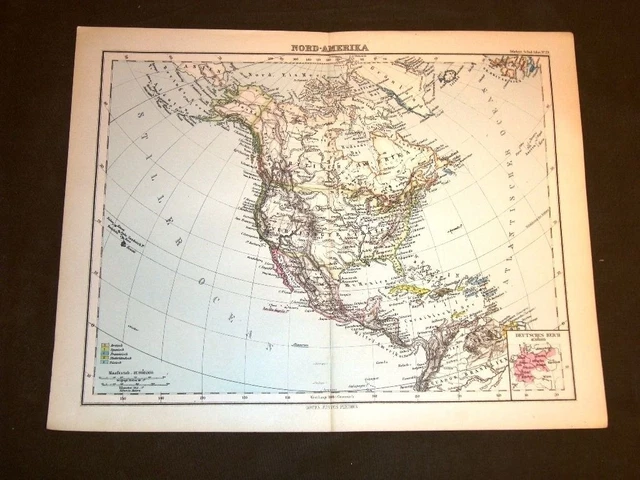 CARTA GEOGRAFICA O mappa Berghaus - Carta Geografica O Mappa Berghaus Del 1882 Ancient.webp