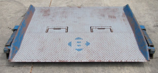 Heavy Duty 5ft Wide Steel Diamond Plate Dock Plate Forklift Pallet Jack Loading