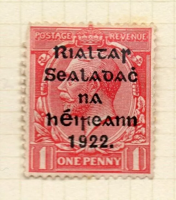 Ireland 1922 GV  Early Issue Fine Used 1d. 1922 Optd NW-185942