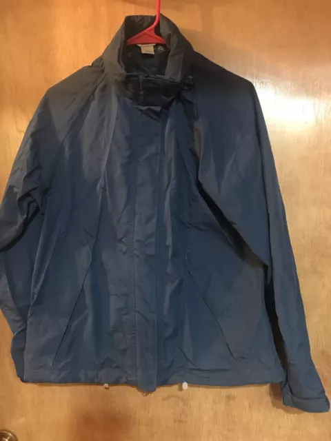 Woolrich Navy Blue Rain Coat Size M
