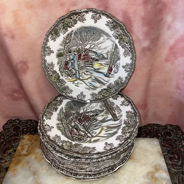 Set 12 Johnson Brothers Friendly Village 6" Bread & Butter Plates Appetizer Dish