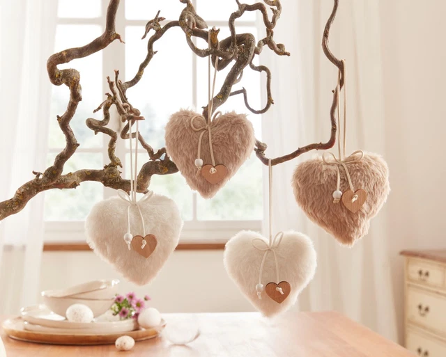 Salvare Set 2x Herzhänger " Morbido ",4er Set Haengedeko Cuore Decorazione