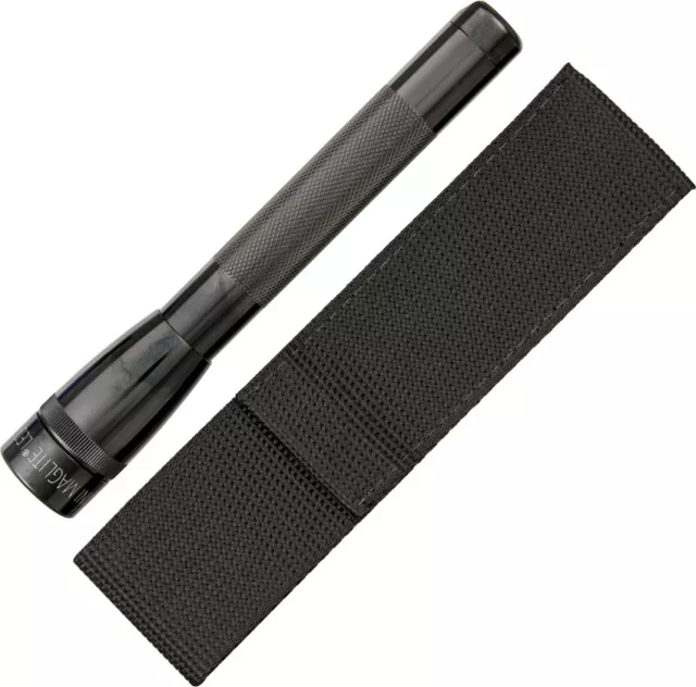MagLite Mini Pro 2AA Batteries Waterproof Black Aluminum LED Flashlight 55021
