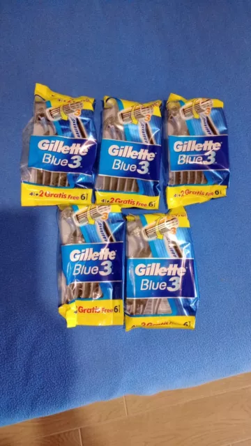 Rasoi Gillette Blue 3  n° 5 confezioni da 6 rasoi