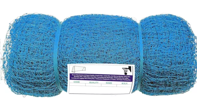 Cricket Net With Roof For Training 100 x 10 Ft 1mm Thickness Blue Practice Net U 2