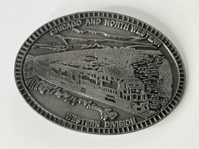 Chicago & North Western CNW Railroad Belt Buckle￼ Outstanding Performance￼ Award