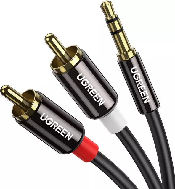 3.5Mm to RCA Cable, RCA Male to Aux Audio Adapter Hifi Sound Headphone Jack Adap