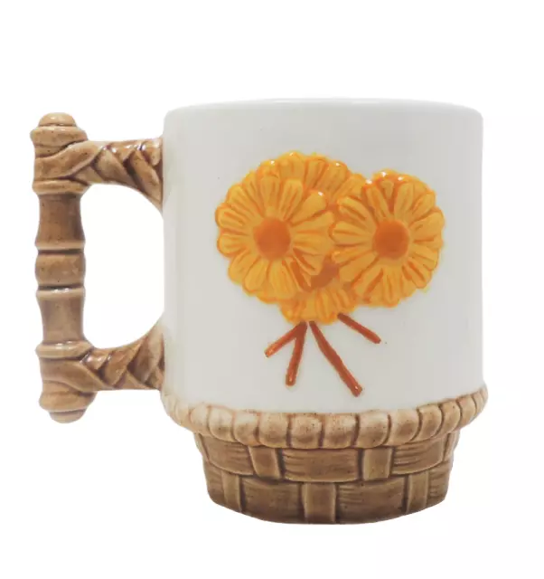 Vintage Hand Painted Ceramic Mug 1975 8 oz.