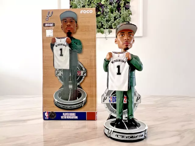 VICTOR WEMBANYAMA San Antonio Spurs 2023 NBA Draft Day ROOKIE Bobblehead FOCO