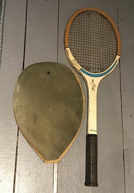 Raquette De Tennis Vintage Bancroft The Aussie En Bois Avec Sa Presse - Taille 4 3/4 M