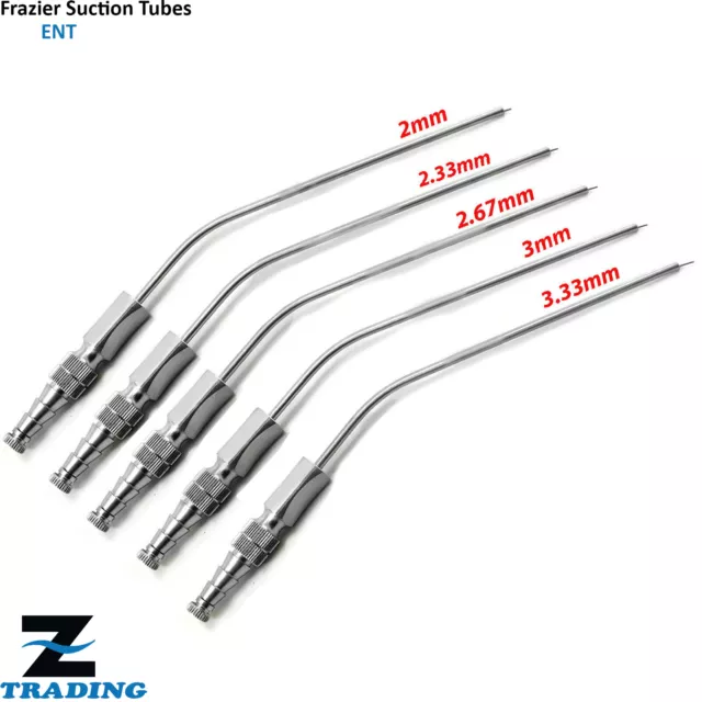 Medical Surgical Frazier ENT Diagnostic Suction Tubes  Aspirator Stock Clearance