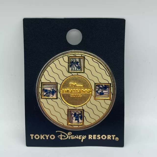 Tokyo Disney Resort Pin Ambassador Hotel Spinning Pin Mickey & Friends