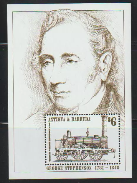 Antigua & Barbuda 1997 Stamp Railways George Stephenson Ss Mnh - Ant580