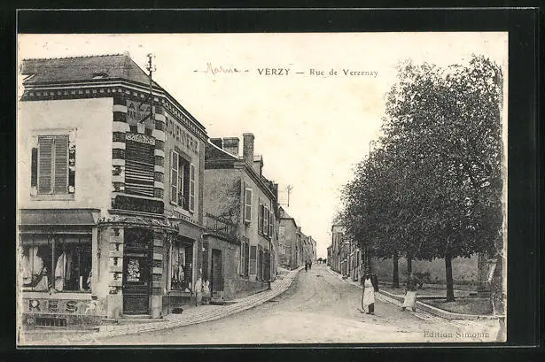 CPA Verzy, Rue de Verzenay
