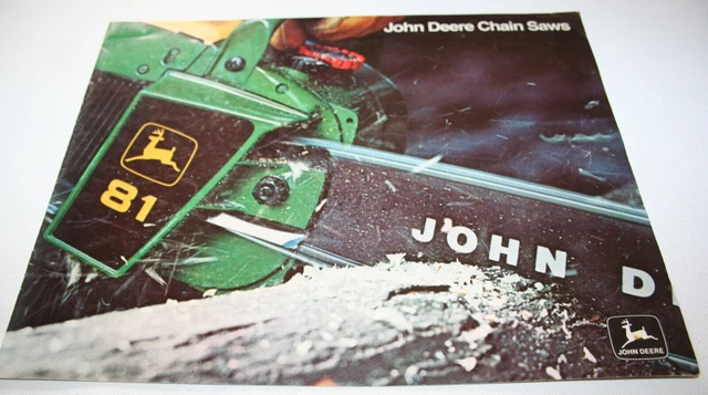 John Deere Chain Saws Brochure 1974 61 81 91 14 18 19 23 7 Electric
