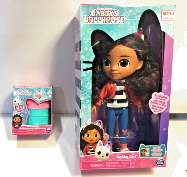 GABBY'S DOLLHOUSE 8& Gabby Girl Doll with FREE Gabby Surprise Figure