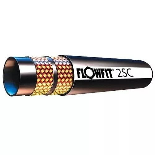 Flowfit SMOOTH Hydraulic Hose 2 Wire 3/8" ID 1-49 Metres