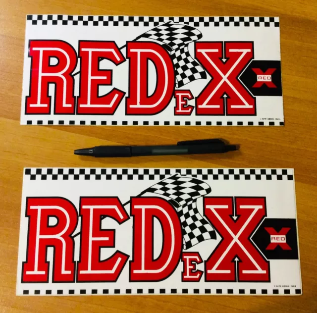 lot 2 gros autocollant sticker REDEX original années 70 rallye racing sport auto