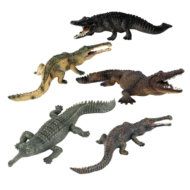 TOYANDONA 4 Pièces Jouets Crocodiles Jouets Alligator Réalistes