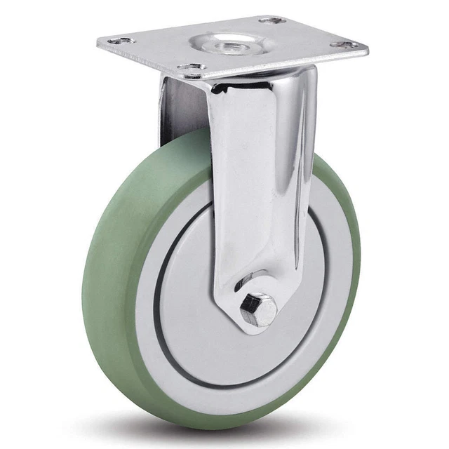 MEDCASTER CH03AMP125RGTP01 Plate Caster,Swivel,3" Wheel Dia.