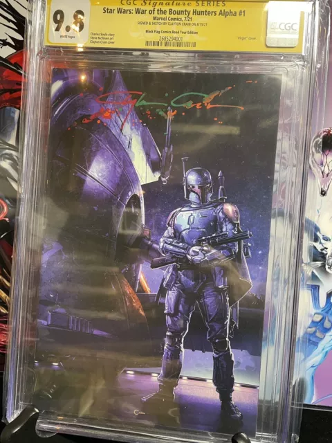 🔥Star Wars War of the Bounty Hunters Alpha #1 💎CGC SS 9.8💎 Crain Murder Sig🔥