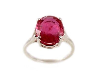 Red Sapphire Ring 5¼ct Antique 19thC Medieval Sorcery Psychic Anti-Black Magic