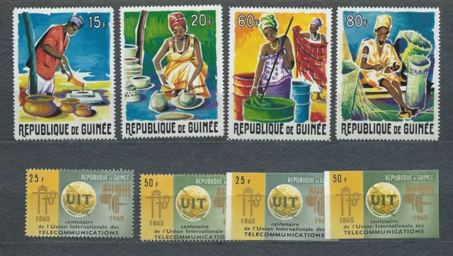 AFRIQUE GUINÉE - 1965 YT 234 à 243 - TIMBRES NEUFS* MH