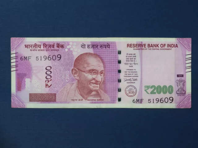 Indien Banknote 2.000 Rupien 2017 gebrauchte Umlauferhaltung (USED)