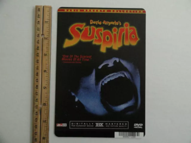 Suspiria - Dario Argento - Blockbuster Video Backer Card 5.5"X8" -No Movie
