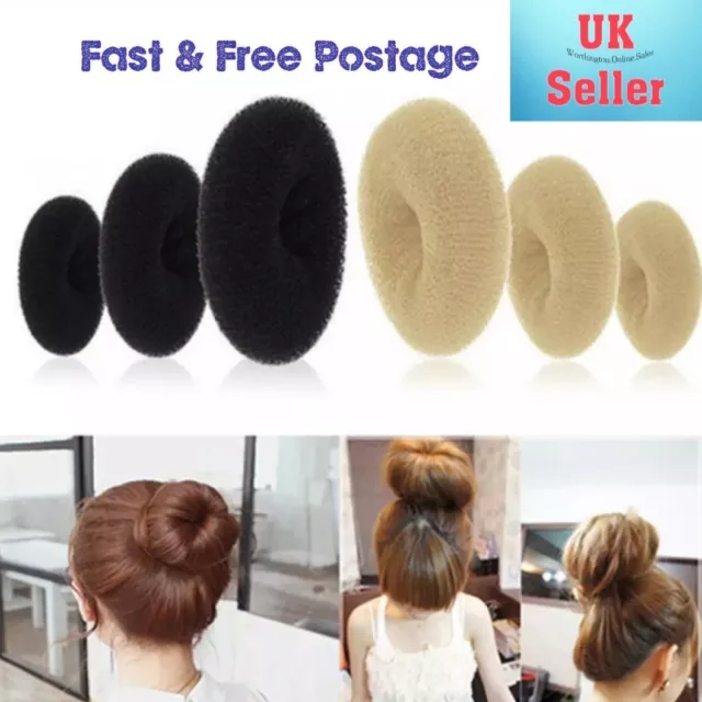 Hair Bun Donut Peinado Mágico Forma de Donuta Volumización Updo Empuñadura Espuma