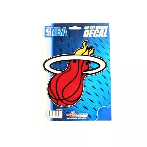 2X NBA Miami Heat Basketball Team Logo Window Decal Die-Cut Sticker 5.75"x7.75"