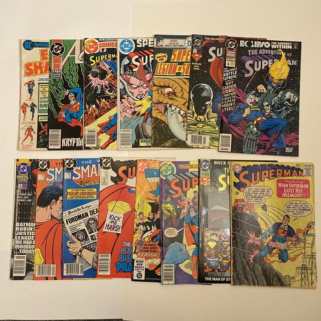 Superman Comic Lot 15 - Reader Copies - Action Earth Shaking Smallville - AS IS