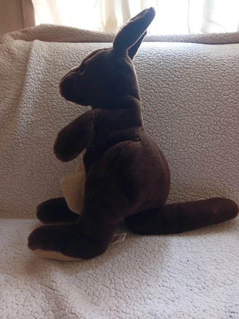VTG FOLKMANIS FOLKTAILS Kangaroo Plush Hand Puppet Brown 20" No Joey