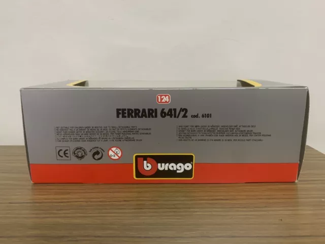 Modellino Di Auto Da Corsa Formula 1 Burago Ferrari 641/2 3