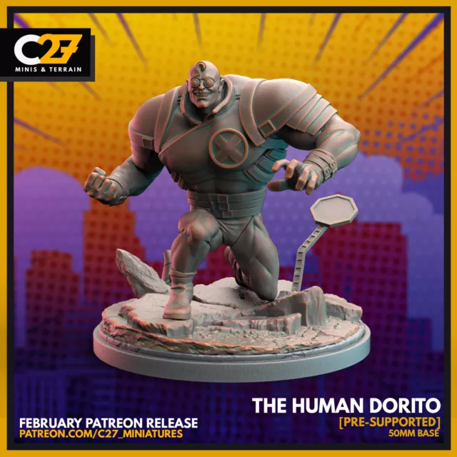 The Human Dorito, Strong Guy Proxy Superhero Crisis Protocol compatible C27 mini