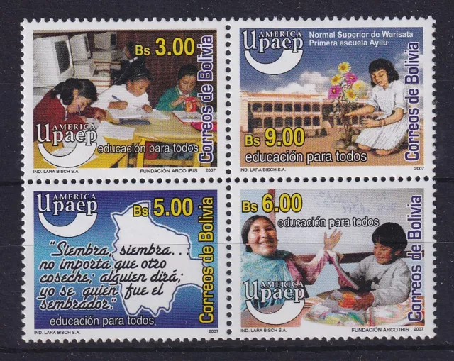 Bolivien 2007 Amerika: Bildung für alle Mi.-Nr. 1721-1724 postfrisch **