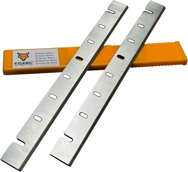 Repuesto de cuchillas cepilladoras de 12 1/2 pulgadas para cepilladora DeWalt DW733, DW7332 - Juego de 2