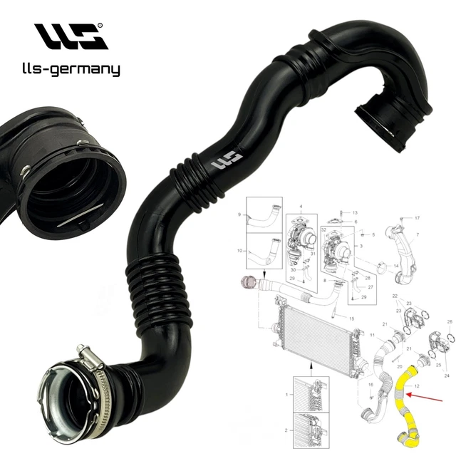 Intercooler hose | OPEL MERIVA B 1.6 CDTI intercooler turbo hose