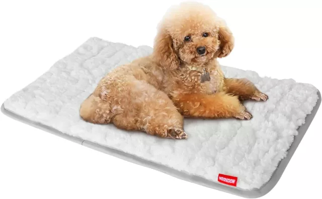 Dog Bed Crate Mat Soft Plush Dog Bed Pad Machine Washable Crate Pad Multi-size
